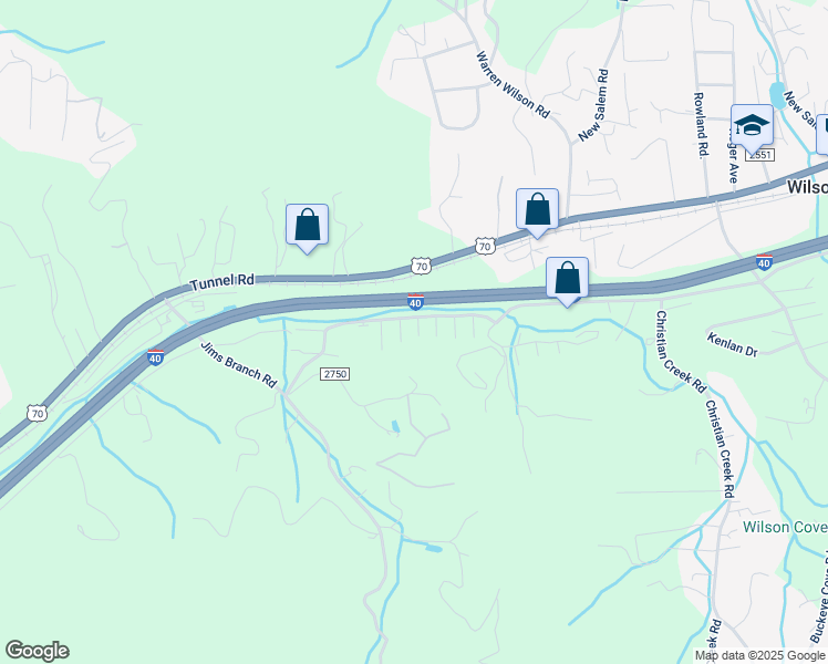 map of restaurants, bars, coffee shops, grocery stores, and more near 209 Pembrook Road in Swannanoa