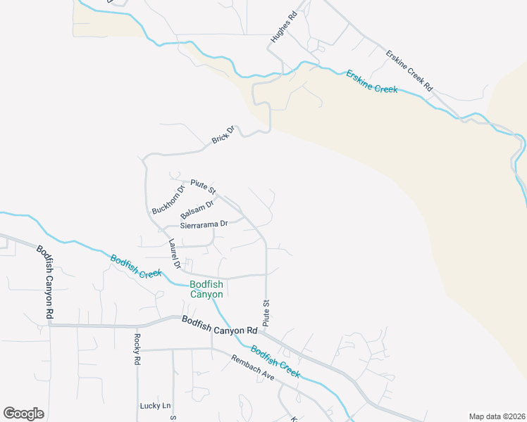 map of restaurants, bars, coffee shops, grocery stores, and more near 121 Larch Court in Bodfish