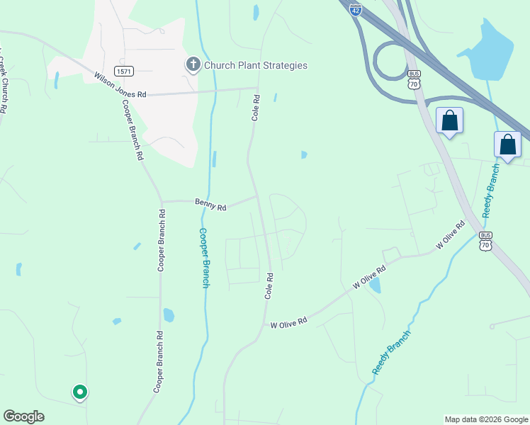 map of restaurants, bars, coffee shops, grocery stores, and more near 1492 Cole Road in Clayton