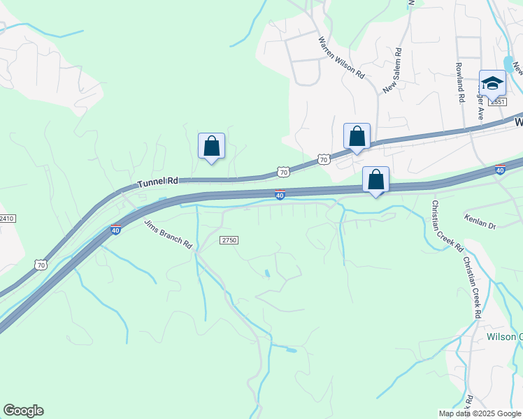 map of restaurants, bars, coffee shops, grocery stores, and more near 18 Bridgestone Road in Swannanoa