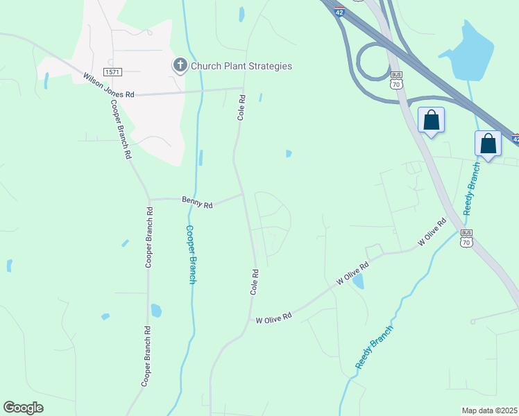 map of restaurants, bars, coffee shops, grocery stores, and more near 1492 Cole Road in Clayton