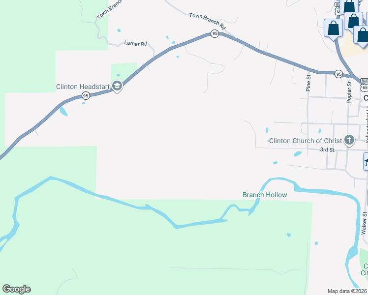 map of restaurants, bars, coffee shops, grocery stores, and more near 1675 3rd Street in Clinton