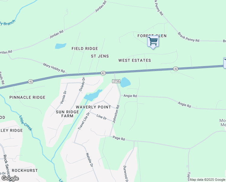 map of restaurants, bars, coffee shops, grocery stores, and more near 181 Travel Lite Drive in Raleigh