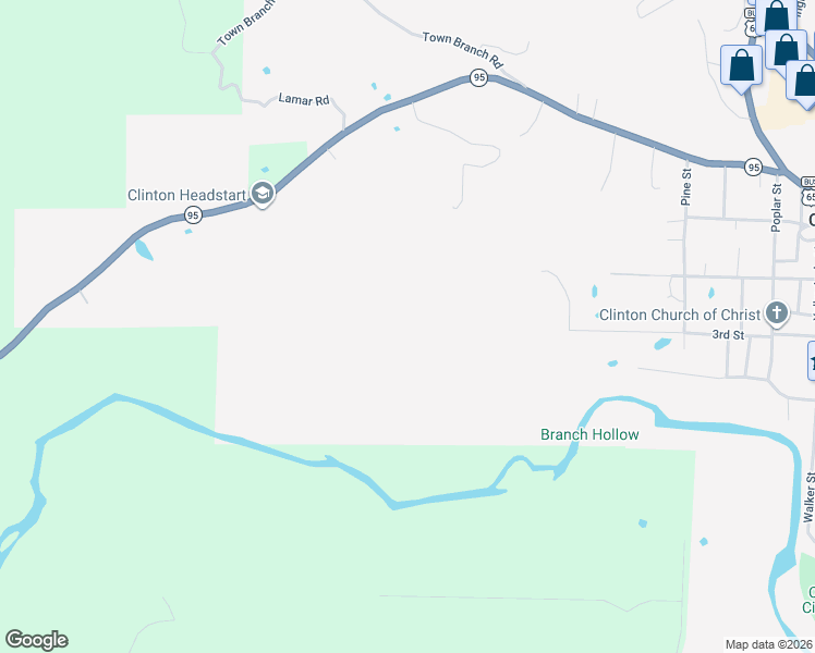 map of restaurants, bars, coffee shops, grocery stores, and more near in Clinton