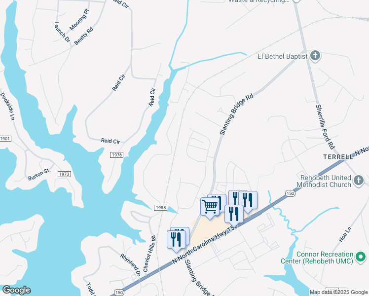 map of restaurants, bars, coffee shops, grocery stores, and more near 3755 Summer Haven Drive in Sherrills Ford