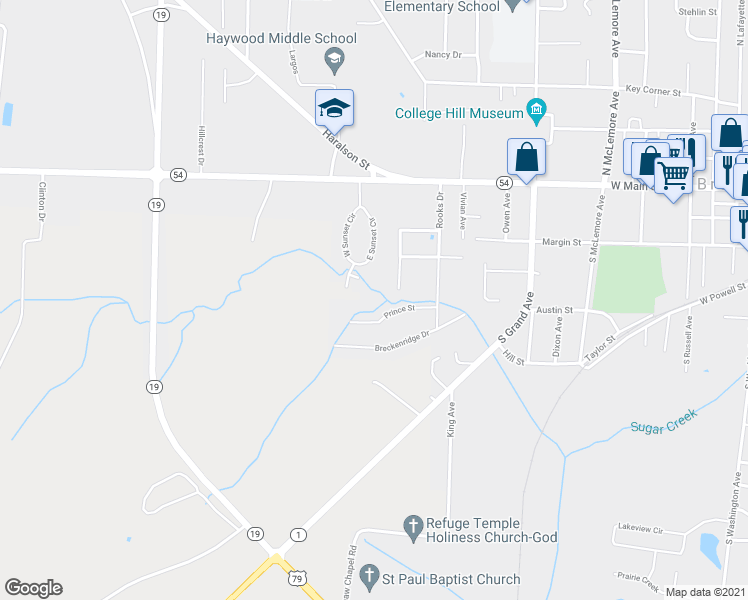 map of restaurants, bars, coffee shops, grocery stores, and more near 2 Remily Place in Brownsville