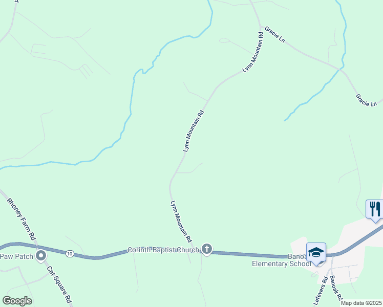 map of restaurants, bars, coffee shops, grocery stores, and more near 1797 Lynn Mountain Road in Vale