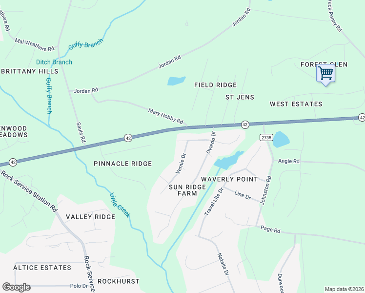 map of restaurants, bars, coffee shops, grocery stores, and more near 1004 Stonewater Drive in Raleigh