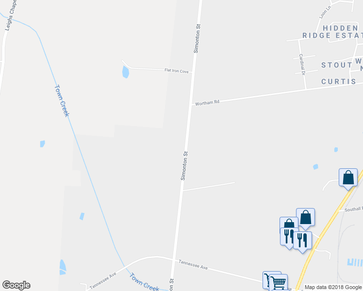 map of restaurants, bars, coffee shops, grocery stores, and more near 1717 Simonton Street in Covington