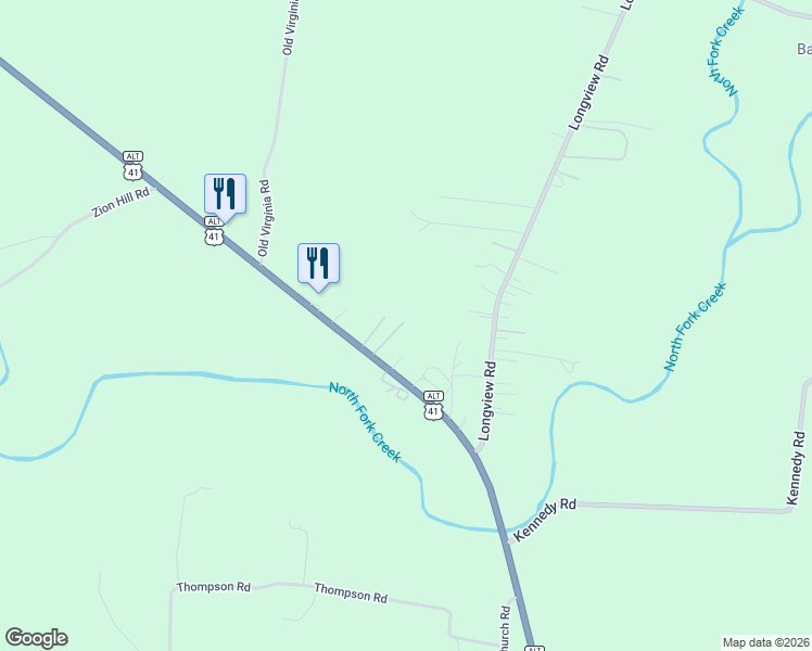 map of restaurants, bars, coffee shops, grocery stores, and more near 2990 U.S. 41A in Shelbyville
