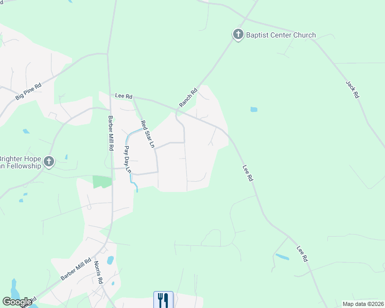 map of restaurants, bars, coffee shops, grocery stores, and more near 225 Majestic Lane in Clayton