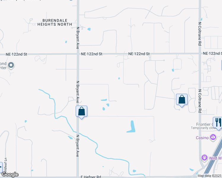 map of restaurants, bars, coffee shops, grocery stores, and more near 11800 Blackjack Road in Oklahoma City
