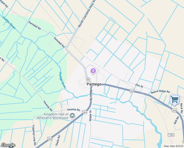 map of restaurants, bars, coffee shops, grocery stores, and more near Academy Street in Pantego