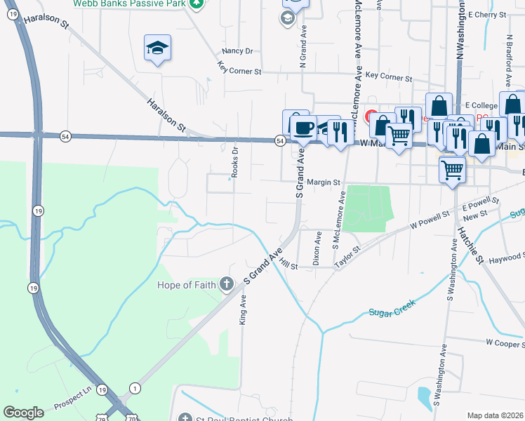 map of restaurants, bars, coffee shops, grocery stores, and more near 745 Madison Avenue in Brownsville