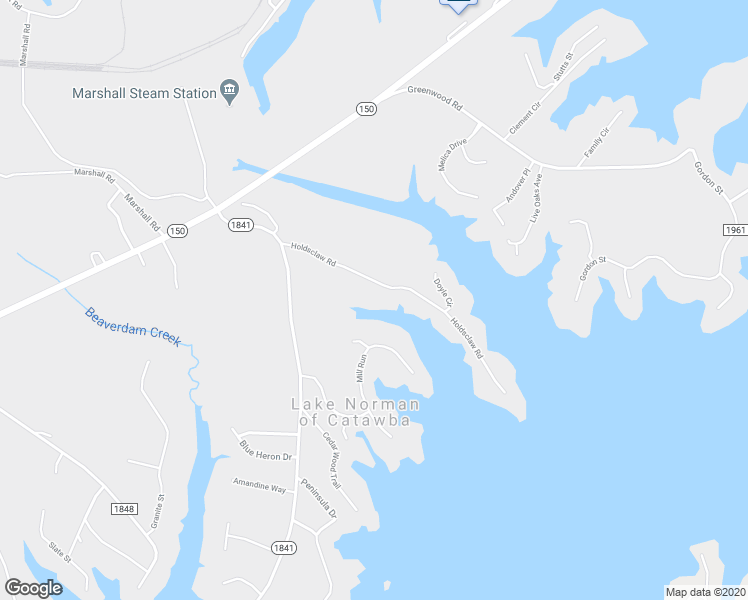 map of restaurants, bars, coffee shops, grocery stores, and more near 8783 Holdsclaw Road in Lake Norman of Catawba