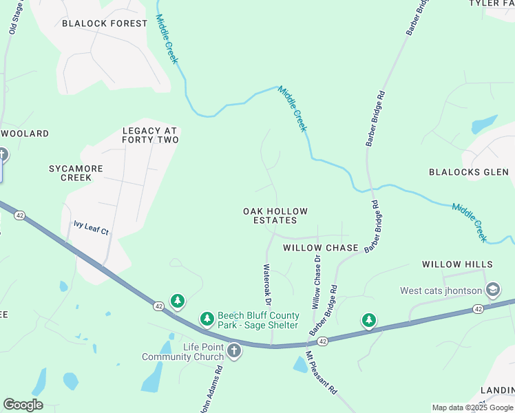 map of restaurants, bars, coffee shops, grocery stores, and more near 1117 Riderwood Court in Wake County