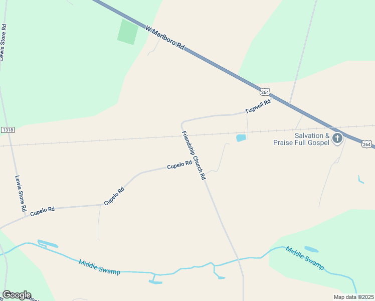 map of restaurants, bars, coffee shops, grocery stores, and more near 4679 Friendship Church Road in Farmville
