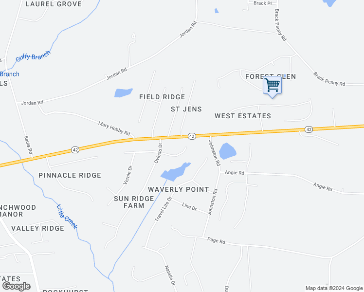 map of restaurants, bars, coffee shops, grocery stores, and more near 1121 Stonewater Drive in Raleigh
