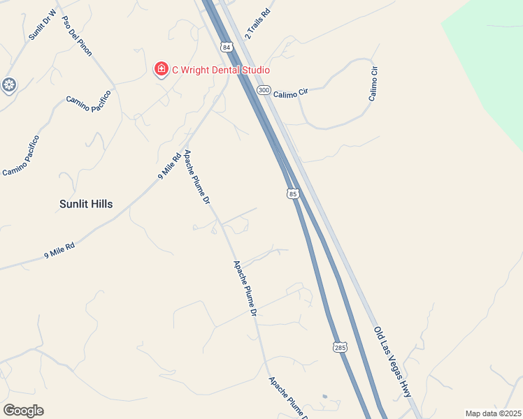 map of restaurants, bars, coffee shops, grocery stores, and more near 30 Apache Plume Drive in Santa Fe