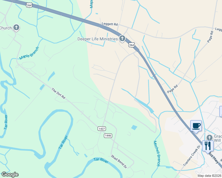 map of restaurants, bars, coffee shops, grocery stores, and more near 131 Flanders Filter Road in Washington