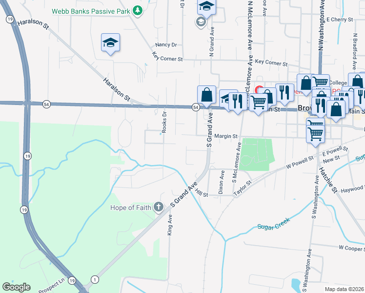 map of restaurants, bars, coffee shops, grocery stores, and more near 745 Madison Avenue in Brownsville