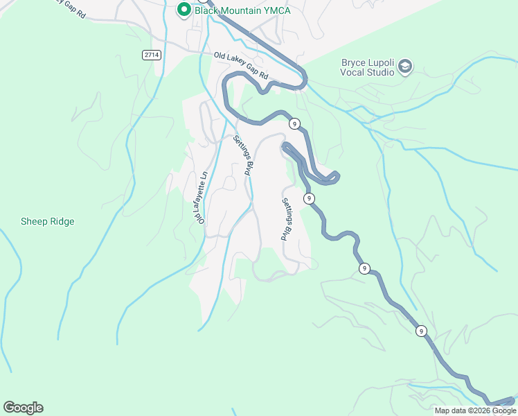 map of restaurants, bars, coffee shops, grocery stores, and more near 114 Old Lafayette Lane in Black Mountain