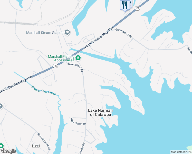 map of restaurants, bars, coffee shops, grocery stores, and more near 8783 Holdsclaw Road in Lake Norman of Catawba