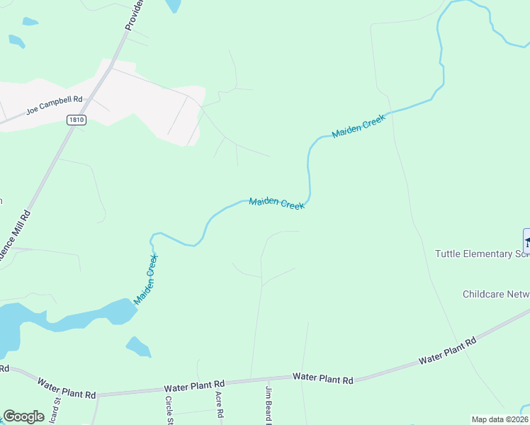 map of restaurants, bars, coffee shops, grocery stores, and more near 3597 Ray Danner Road in Maiden