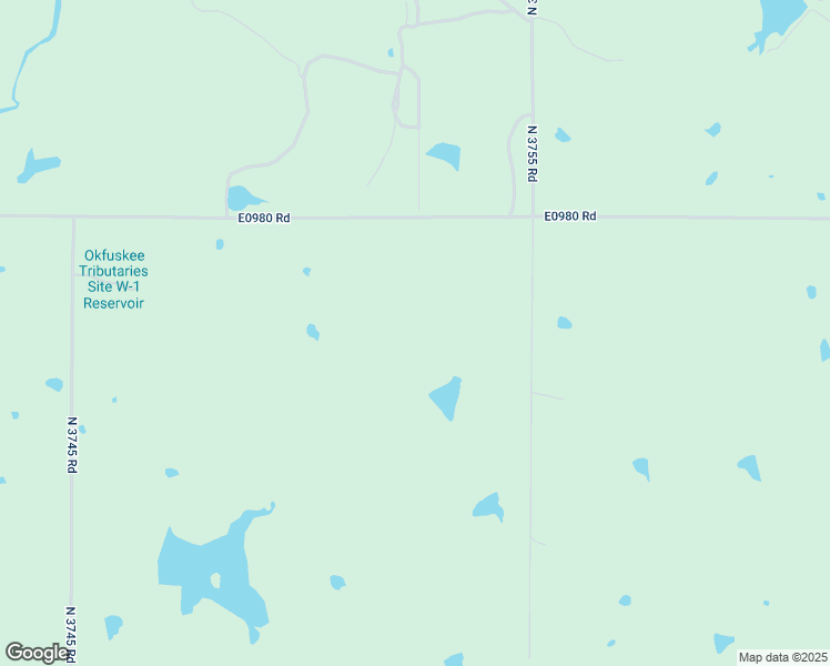 map of restaurants, bars, coffee shops, grocery stores, and more near 375023 East 980 Road in Okemah