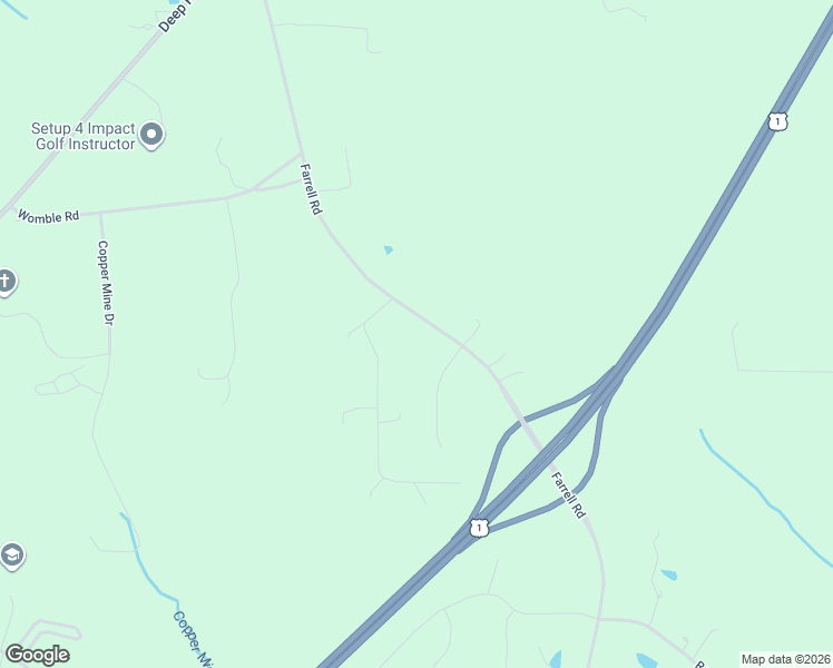 map of restaurants, bars, coffee shops, grocery stores, and more near 4635 Farrell Road in Sanford