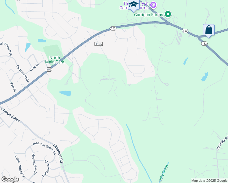 map of restaurants, bars, coffee shops, grocery stores, and more near 108 Moore Farm Lane in Mooresville