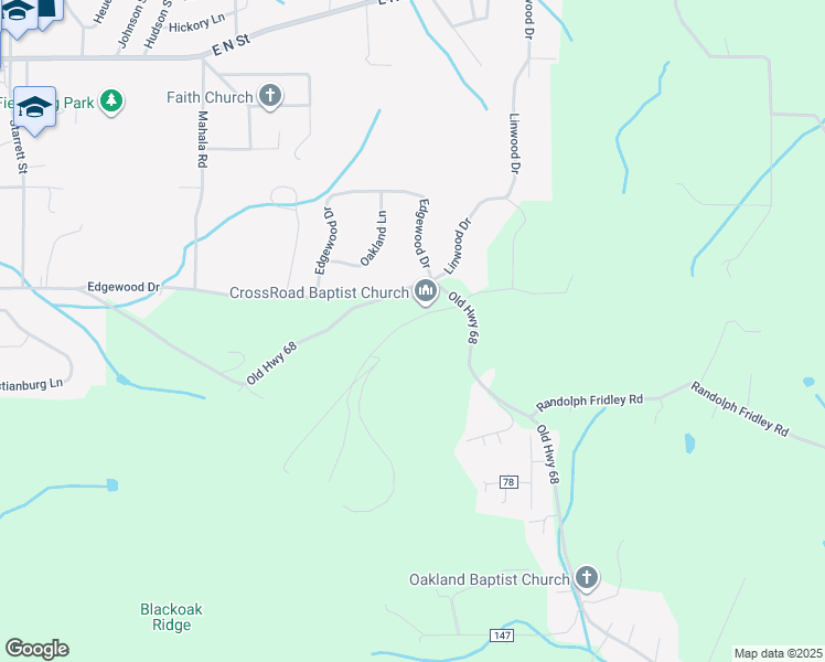 map of restaurants, bars, coffee shops, grocery stores, and more near 127 Veterans Road in Sweetwater