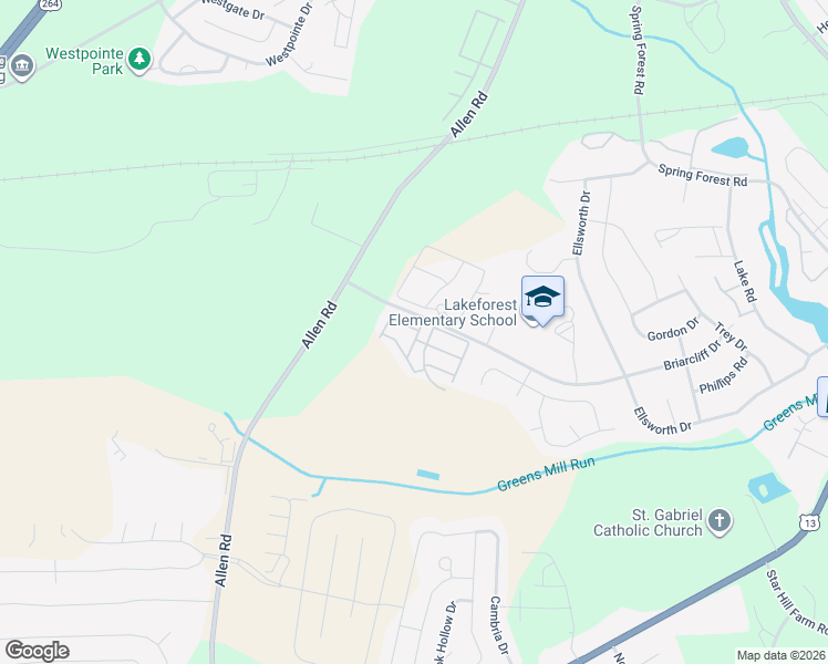 map of restaurants, bars, coffee shops, grocery stores, and more near 101 Fosbury Way in Greenville