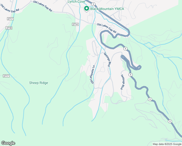 map of restaurants, bars, coffee shops, grocery stores, and more near 53 Old Lafayette Lane in Black Mountain