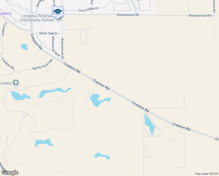 map of restaurants, bars, coffee shops, grocery stores, and more near 3138 Creston Road in Paso Robles