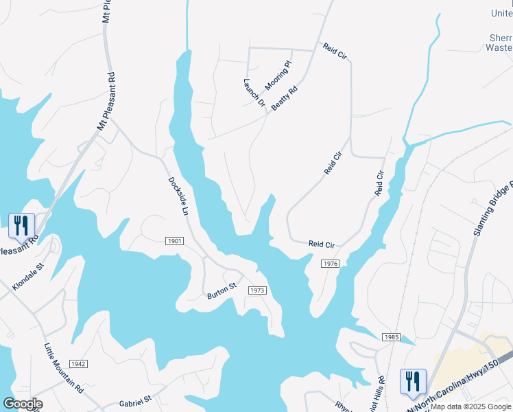 map of restaurants, bars, coffee shops, grocery stores, and more near 3662 Pleasant Lane in Sherrills Ford