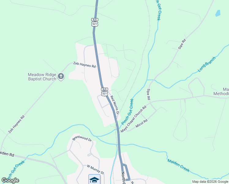 map of restaurants, bars, coffee shops, grocery stores, and more near in Maiden