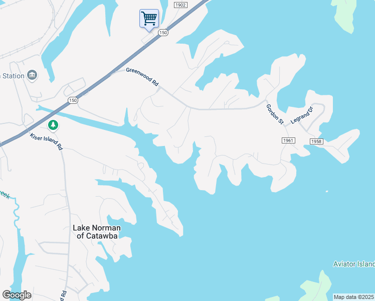 map of restaurants, bars, coffee shops, grocery stores, and more near 3602 Live Oaks Avenue in Lake Norman of Catawba