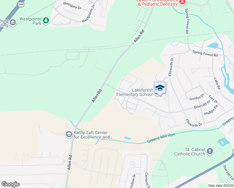 map of restaurants, bars, coffee shops, grocery stores, and more near 200 Fosbury Way in Greenville