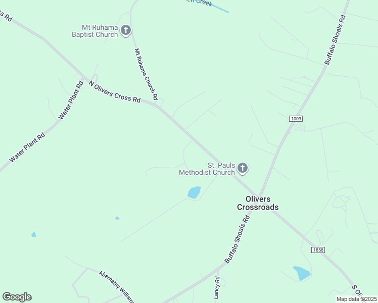 map of restaurants, bars, coffee shops, grocery stores, and more near 3685 North Olivers Cross Road in Newton