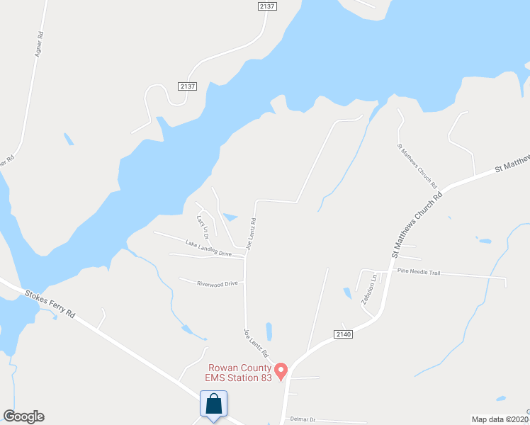 map of restaurants, bars, coffee shops, grocery stores, and more near 734 Joe Lentz Road in Salisbury