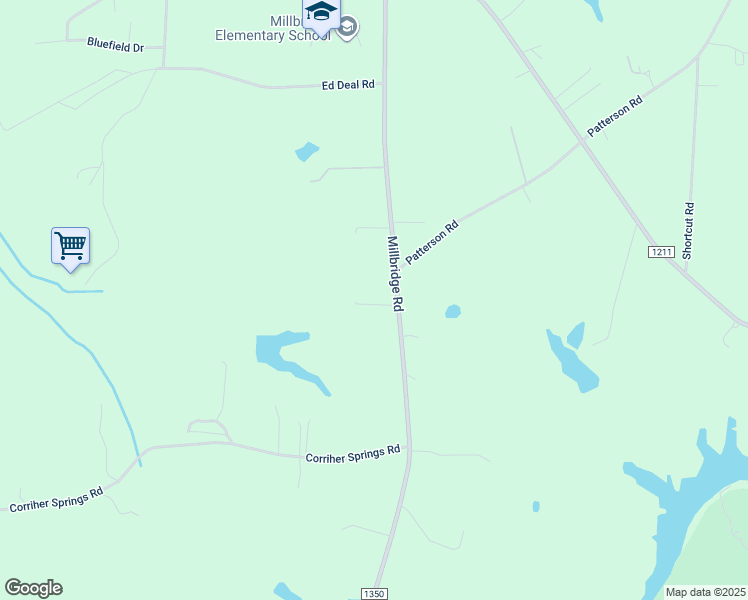 map of restaurants, bars, coffee shops, grocery stores, and more near 1540 Millbridge Road in China Grove