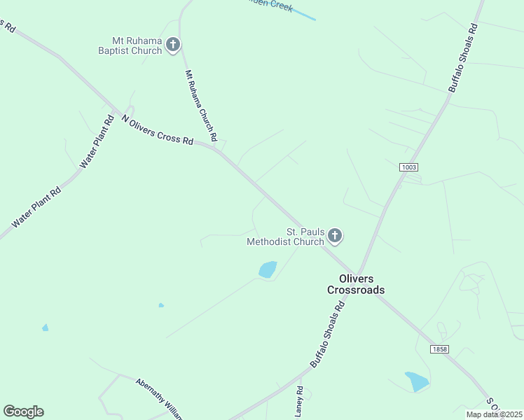 map of restaurants, bars, coffee shops, grocery stores, and more near 3685 North Olivers Cross Road in Newton