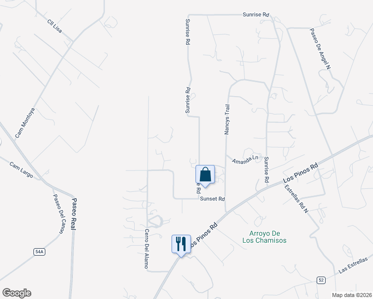 map of restaurants, bars, coffee shops, grocery stores, and more near 187B Sunrise Road in Santa Fe