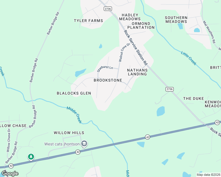 map of restaurants, bars, coffee shops, grocery stores, and more near 6724 Walnut Cove Drive in Raleigh
