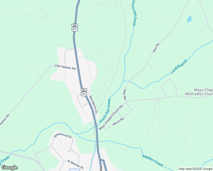 map of restaurants, bars, coffee shops, grocery stores, and more near 3371 Sipe Road in Newton