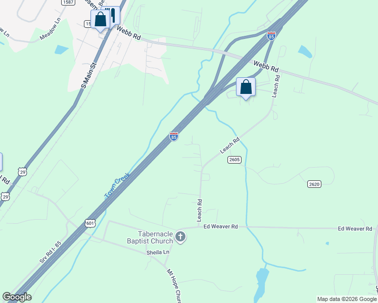 map of restaurants, bars, coffee shops, grocery stores, and more near 1143 Tyre Drive in Salisbury