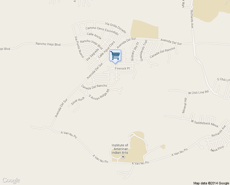 map of restaurants, bars, coffee shops, grocery stores, and more near 2 Rocky Slope Drive in Santa Fe