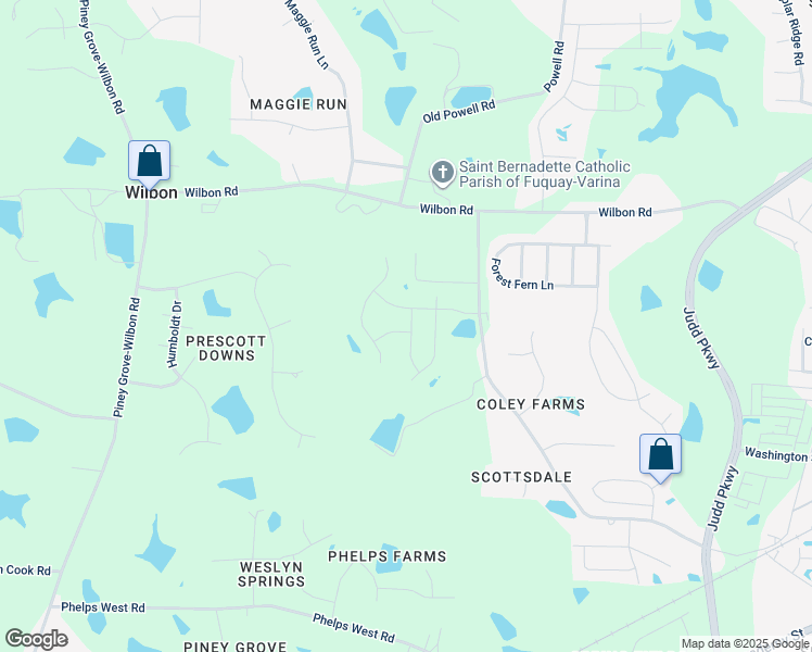 map of restaurants, bars, coffee shops, grocery stores, and more near 1700 Fairing View Way in Fuquay-Varina