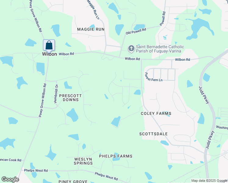 map of restaurants, bars, coffee shops, grocery stores, and more near Fairing View Way in Fuquay-Varina
